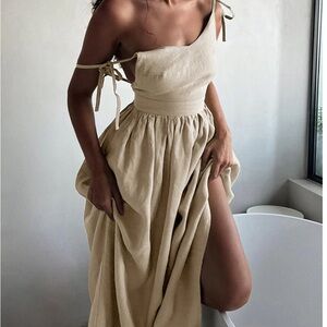 Commense cotton and linen dress